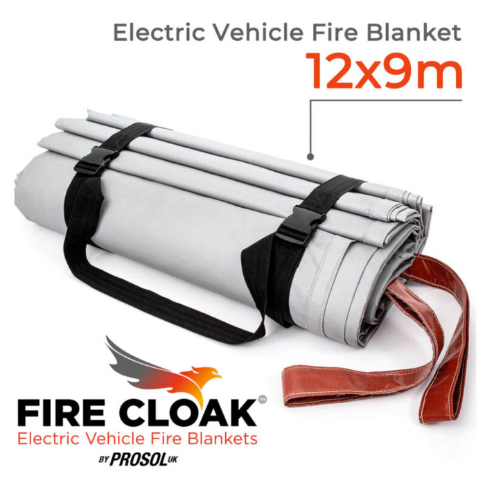 Electric Vehicle Fire Blanket XL – 12 x 9 metres with Carrying Bag | CFB1209