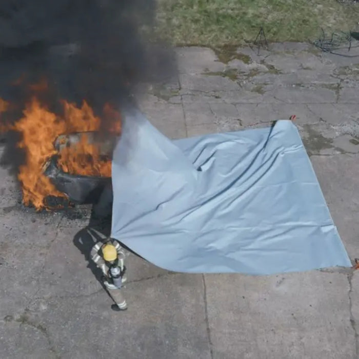 EV Car Fire Blanket – 8 x 6 metres with Carrying Bag | CFB2186 | Fire Cloak