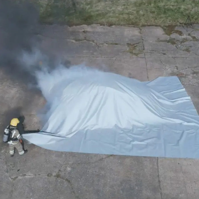 EV Car Fire Blanket – 8 x 6 metres with Carrying Bag | CFB2186 | Fire Cloak