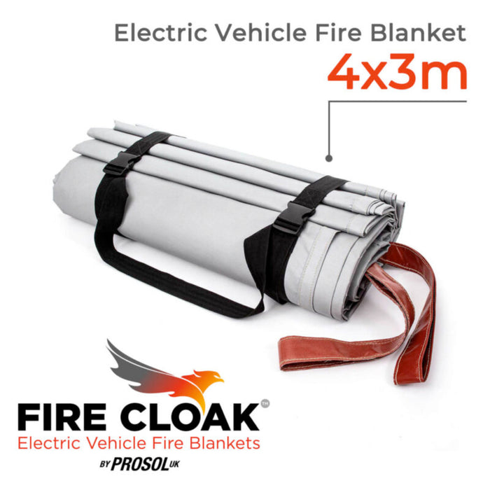 Lithium Battery Fire Blanket – 4 x 3 metres with Carrying Bag | LBB6143